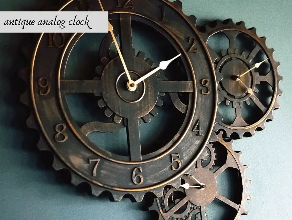antique analog clock