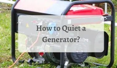 How to Quiet a Generator
