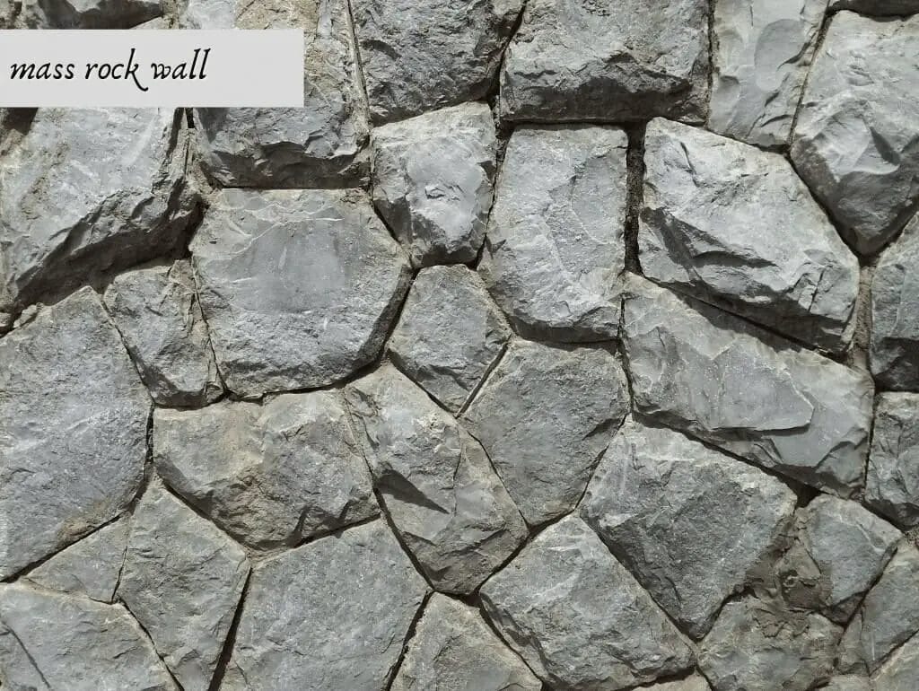 mass rock wall